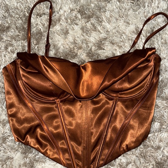 Parthea Satin Bodyshaper Corset Top - Picture 3 of 6